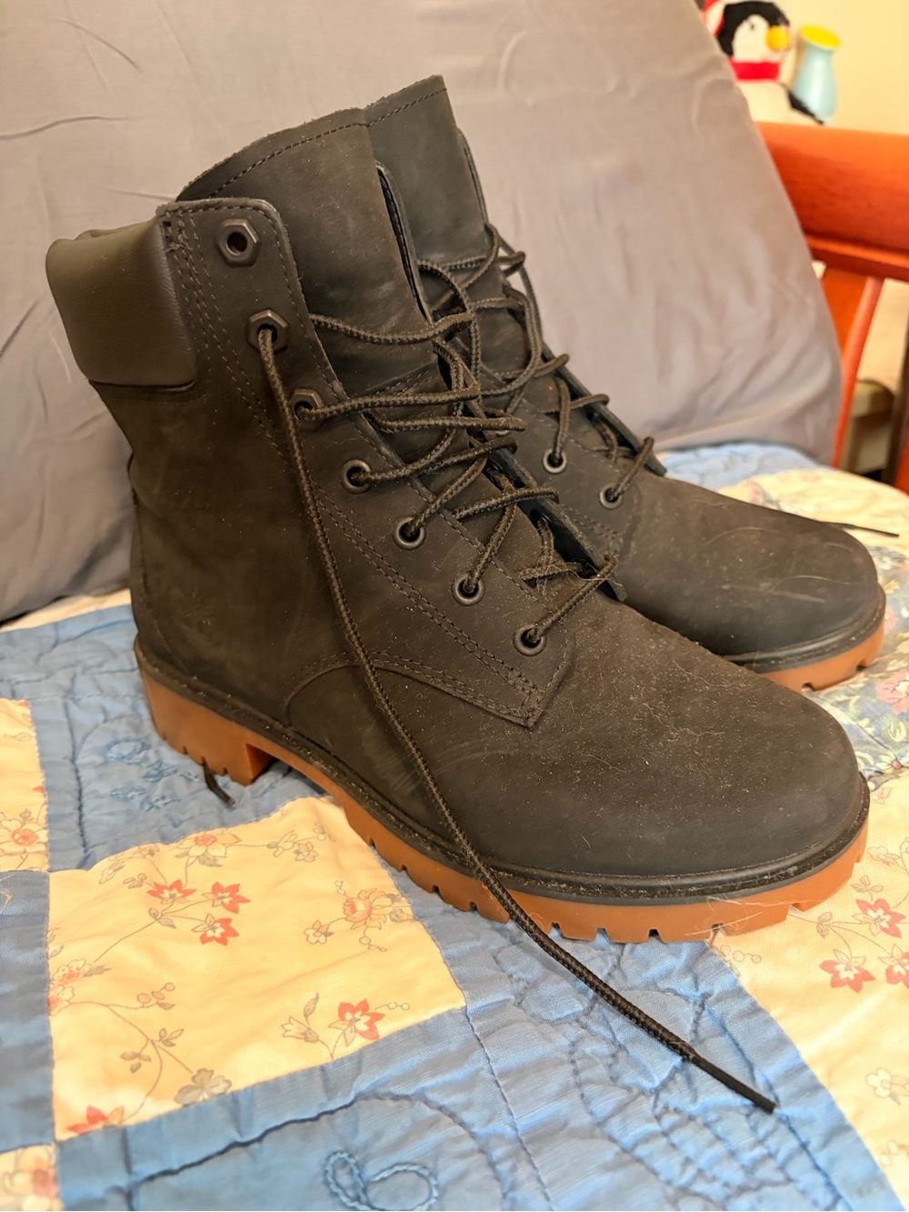 Timberland Waterproof Black Suede Boots